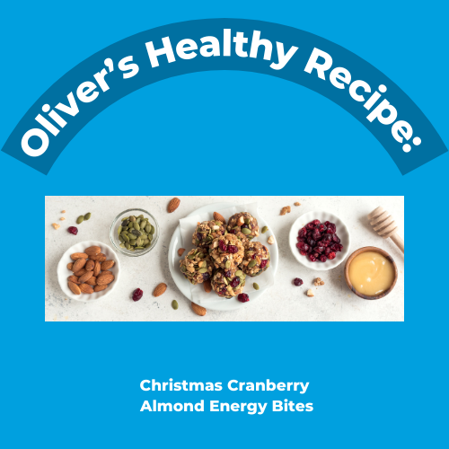 Christmas Cranberry Almond Energy Bites