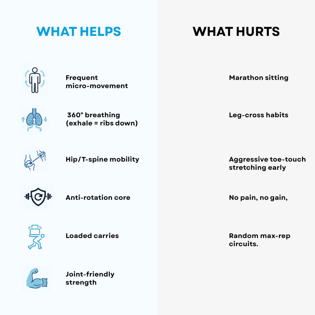 What Helps vs. What Hurts (Quick Rules)