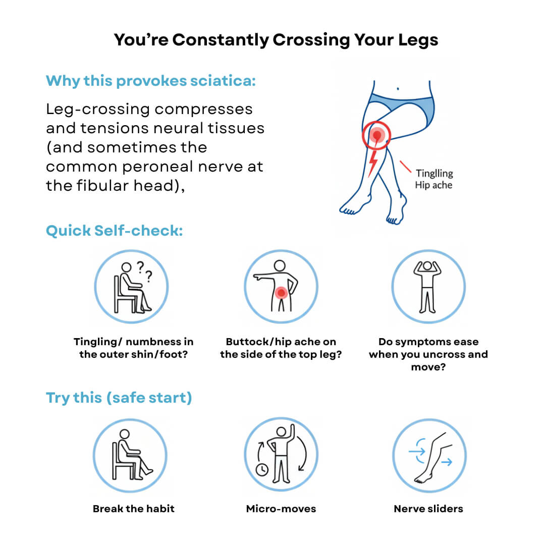 You’re Constantly Crossing Your Legs