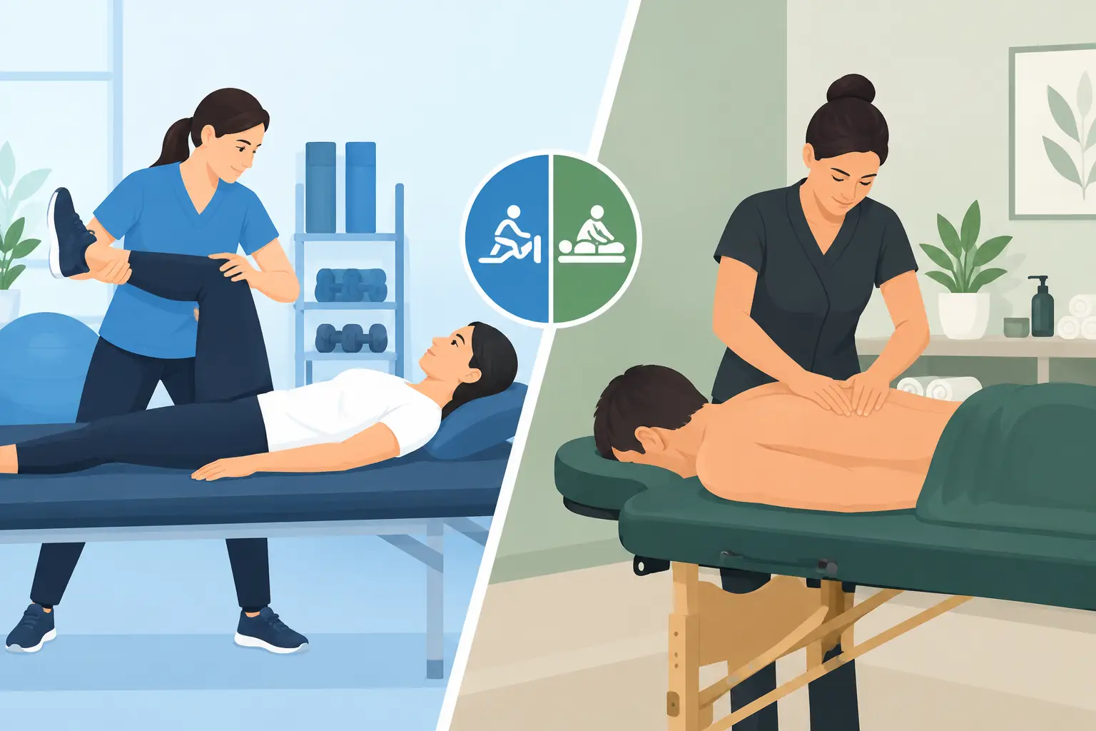 Physical Therapy Versus Massage Therapy Compared