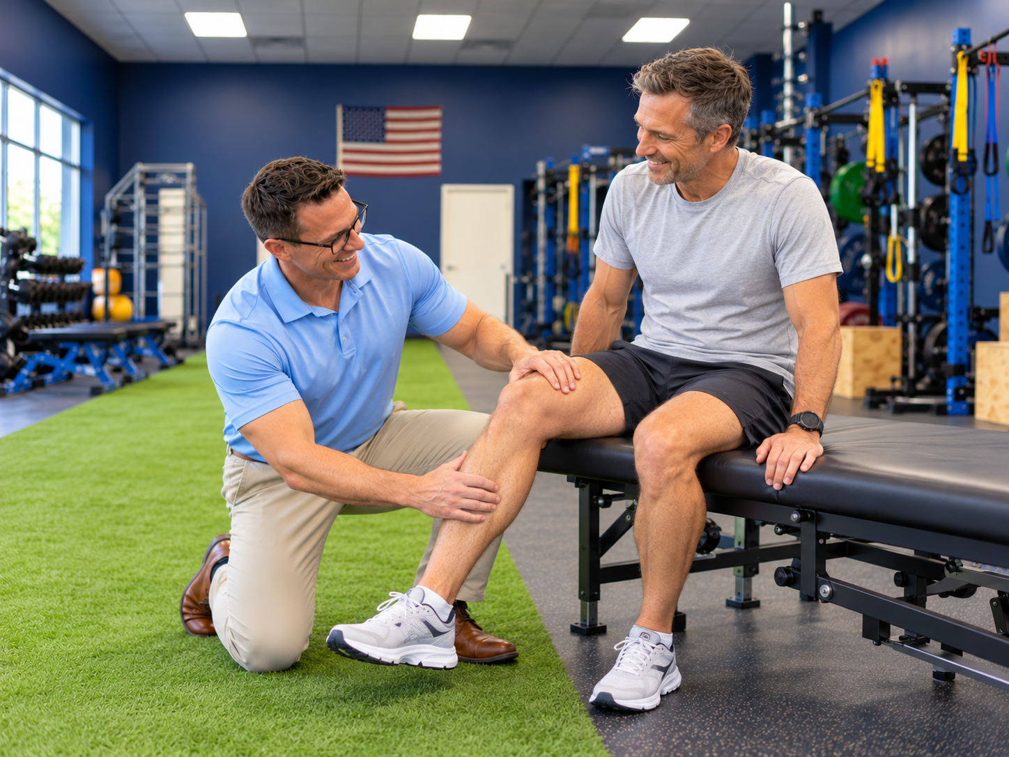 Running injury evaluation at Back In Motion in Fort Myers